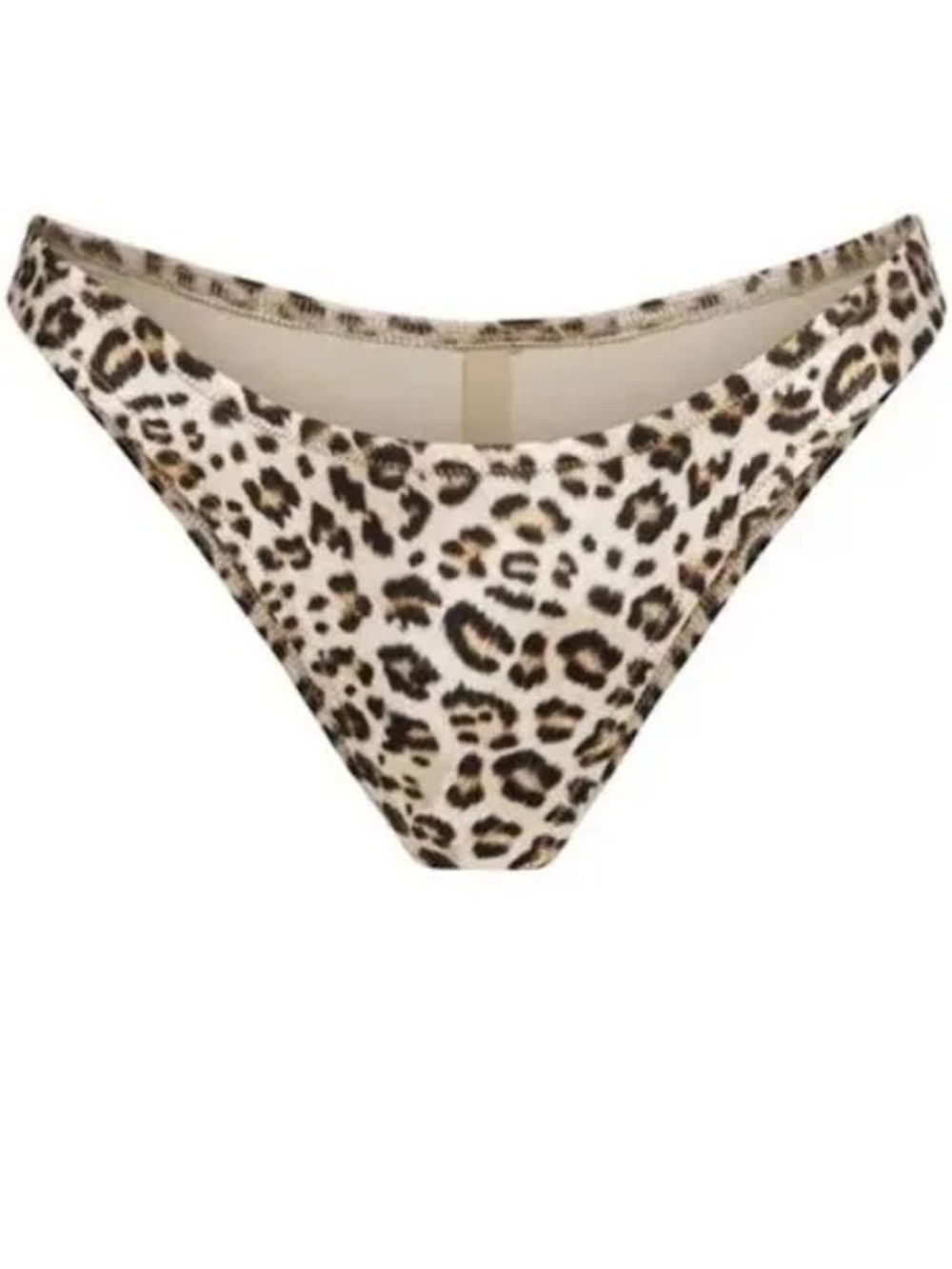 SKIMS Leopard Print Triangle Bikini Top & Bottoms - Picture 7 of 8